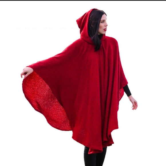 Kerry Woollen Mills Hooded Cape Irish Cashmere Merino Wool - Picture 11 of 13